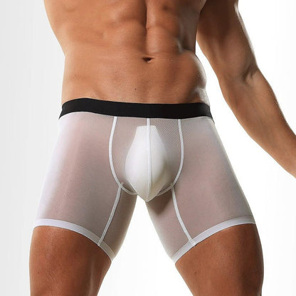 Men's Mesh Splicing Ultra-thin Boxer Briefs - PJK005