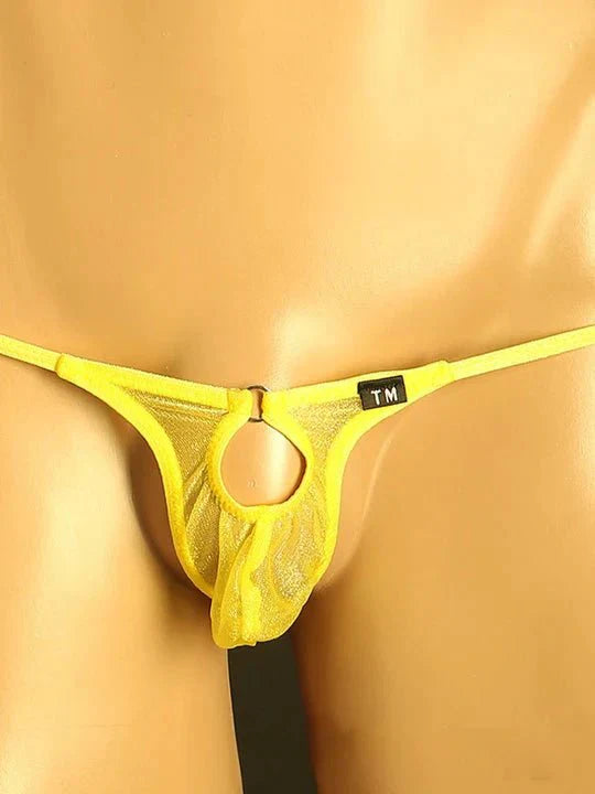 Men's Mesh Transparent Hollow-out G - String Thong - GZK019