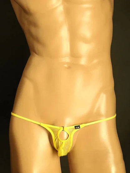 Men's Mesh Transparent Hollow-out G - String Thong - GZK019