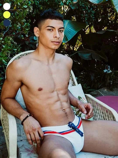 Men's Nylon Bikini Swim Briefs - YK025