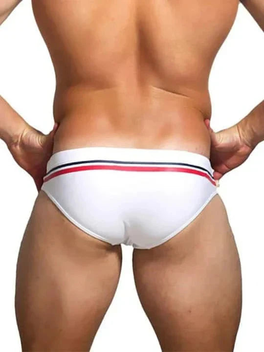 Men's Nylon Bikini Swim Briefs - YK025