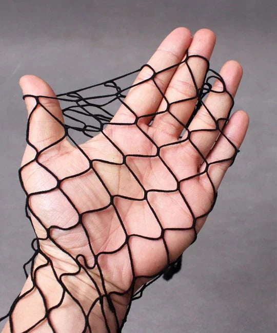 Men's Open Crotch Rhinestone Fishnet Pantyhose - CW026