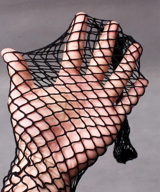 Men's Open Crotch Rhinestone Fishnet Pantyhose - CW026