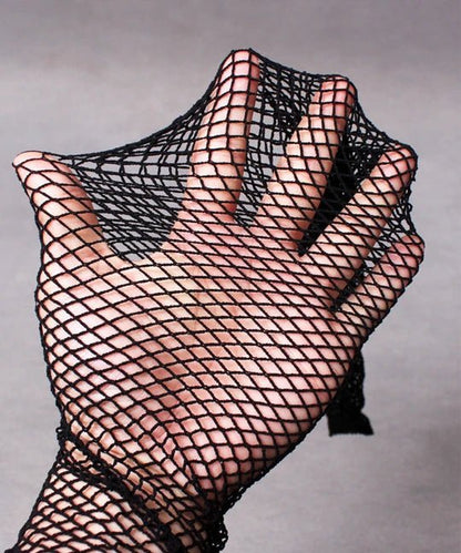 Men's Open Crotch Rhinestone Fishnet Pantyhose - CW026