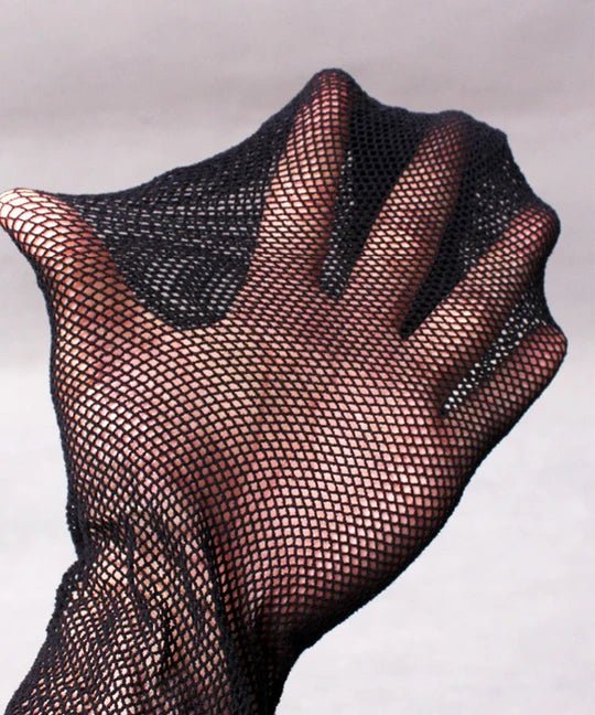Men's Open Crotch Rhinestone Fishnet Pantyhose - CW026