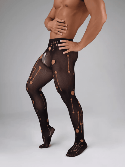 Men’s Patterned Tights Pantyhose - CW053