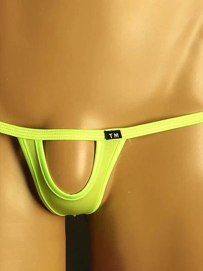 Men's Sexy Front Hollow Design No-Take-Off Thong - DZK056
