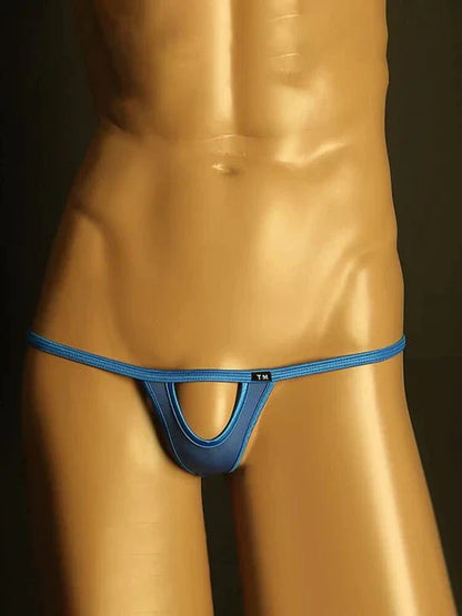 Men's Sexy Front Hollow Design No-Take-Off Thong - DZK056