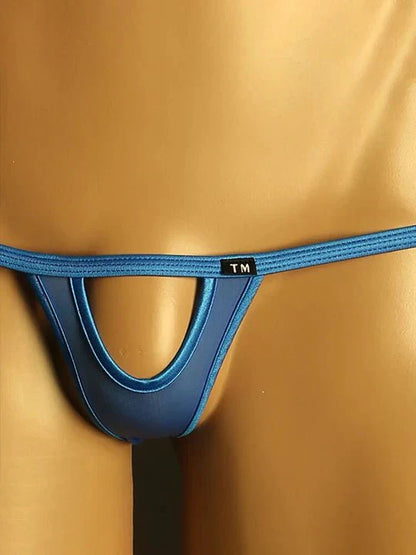 Men's Sexy Front Hollow Design No-Take-Off Thong - DZK056