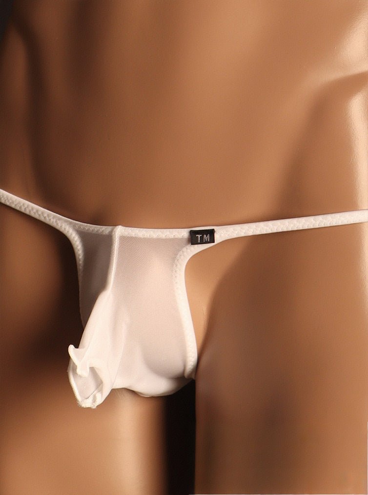 Men's Sexy Ice Silk Elephant Trunk Thong - DZK059