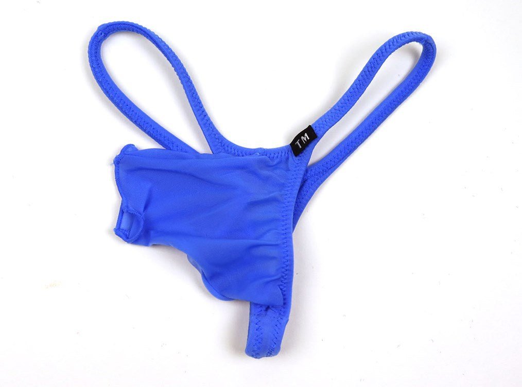 Men's Sexy Ice Silk Elephant Trunk Thong - DZK059