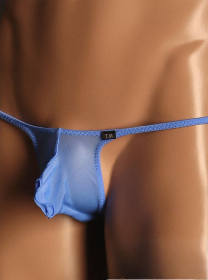 Men's Sexy Ice Silk Elephant Trunk Thong - DZK059