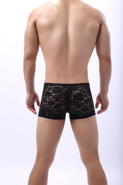 Men's Sexy Lace Boxer Briefs - PJK031