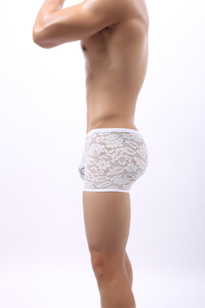 Men's Sexy Lace Boxer Briefs - PJK031