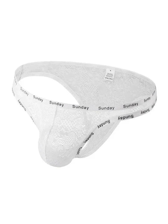 Men's Sexy Low-Rise See-Through Mesh Elastic Briefs - SJK012
