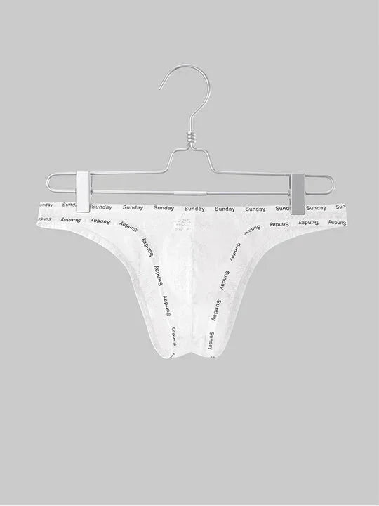 Men's Sexy Low-Rise See-Through Mesh Elastic Briefs - SJK012