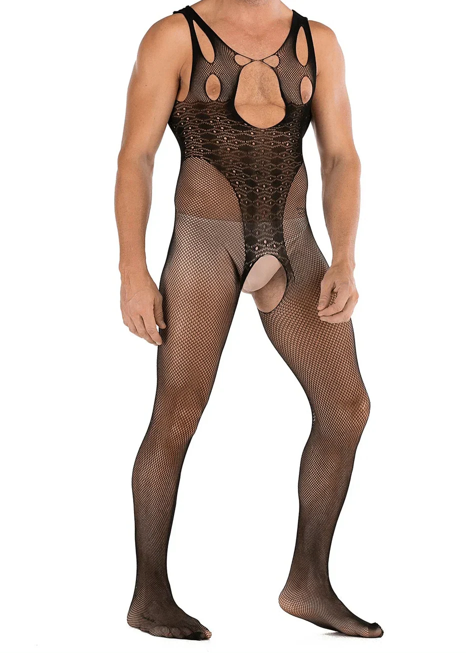 Men's Sexy Mesh Bodystocking - LTW038