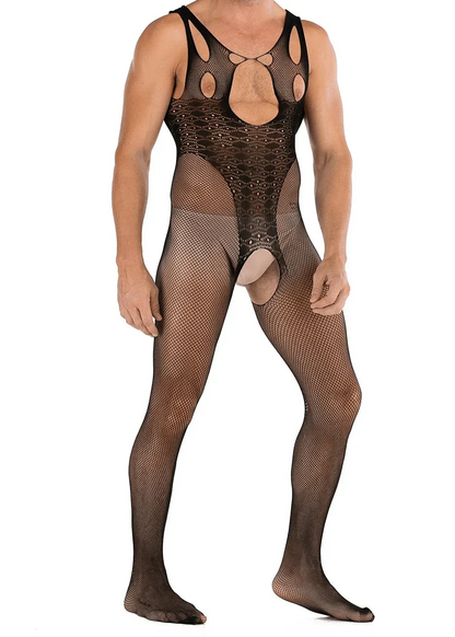 Men's Sexy Mesh Bodystocking - LTW038