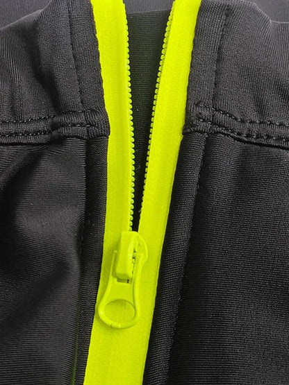 Men's Sexy Mesh Hollow Front Zipper Swim Briefs - YK058