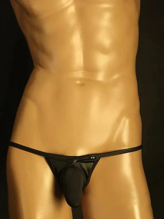 Men's Silky Breathable Spliced Elephant Thongs - DZK047