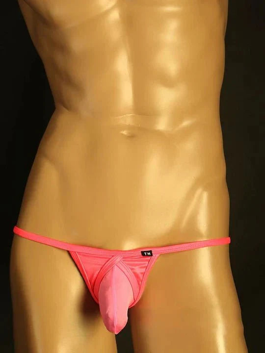 Men's Silky Breathable Spliced Elephant Thongs - DZK047