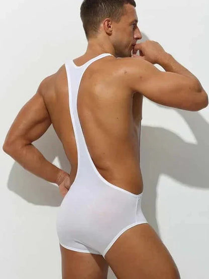 Men's Silky Thin Smooth Bodysuit - LTY009