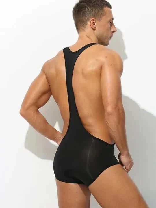 Men's Silky Thin Smooth Bodysuit - LTY009
