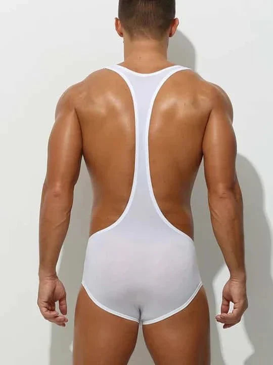 Men's Silky Thin Smooth Bodysuit - LTY009