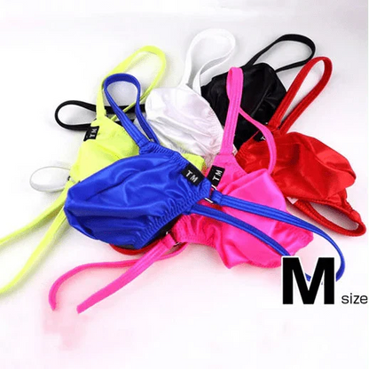 Men's Silky Thong - Spacious Pouch & Playful Colors - DZK015
