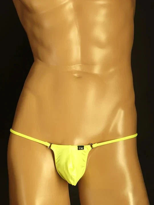 Men's Silky Thong - Spacious Pouch & Playful Colors - DZK015