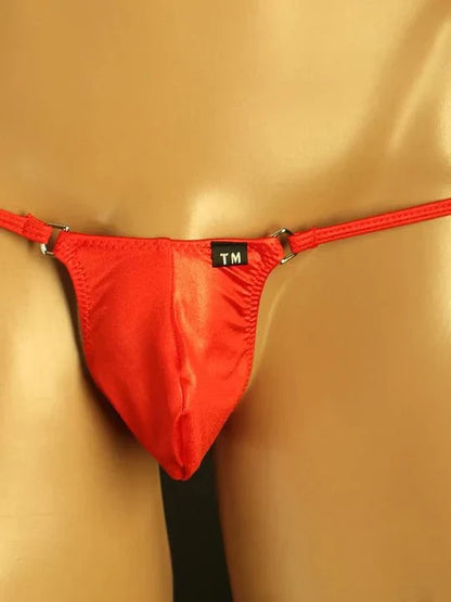 Men's Silky Thong - Spacious Pouch & Playful Colors - DZK015