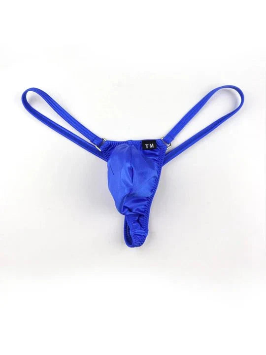 Men's Silky Thong - Spacious Pouch & Playful Colors - DZK015