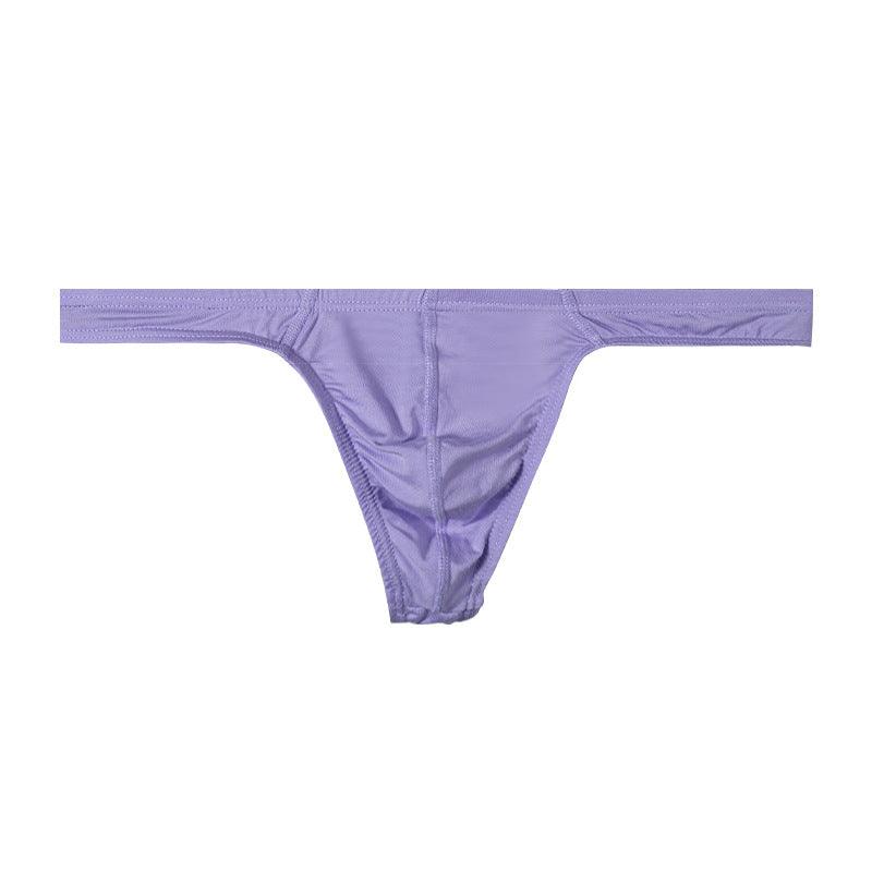 Men's Solid Color Low Rise High Cut Thongs - DZK020