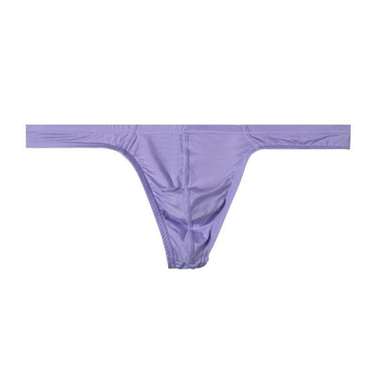 Men's Solid Color Low Rise High Cut Thongs - DZK020