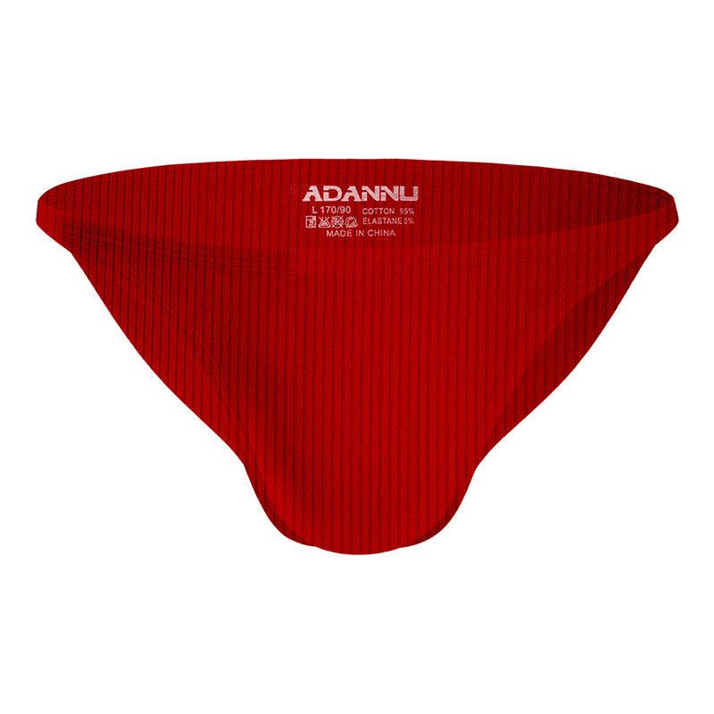 Men's Solid Color Low Rise High Cut Thongs - DZK020