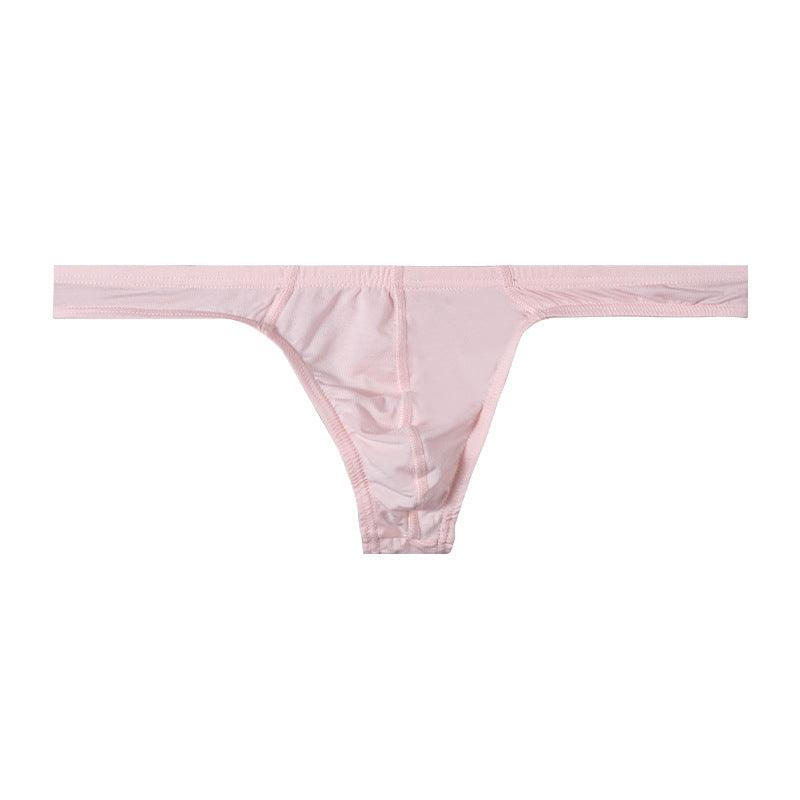 Men's Solid Color Low Rise High Cut Thongs - DZK020