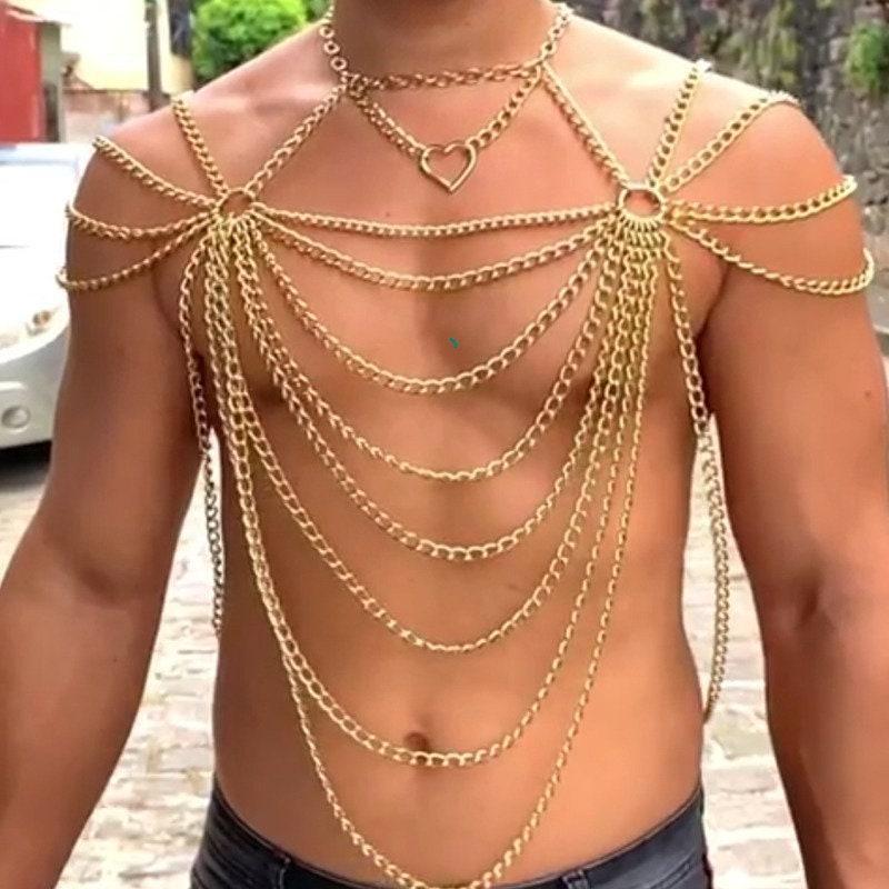 Men's Stainless Steel Restraint Chain - KB032