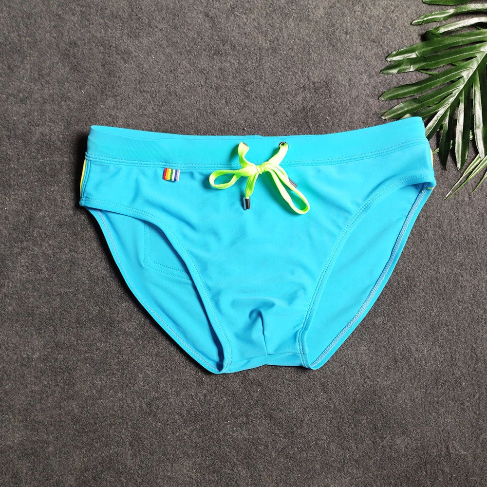 Men's Striped Bikini Swim Briefs - YK068