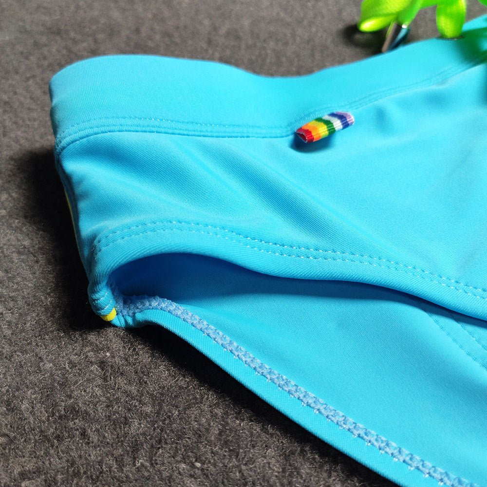 Men's Striped Bikini Swim Briefs - YK068