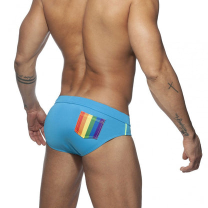 Men's Striped Bikini Swim Briefs - YK068
