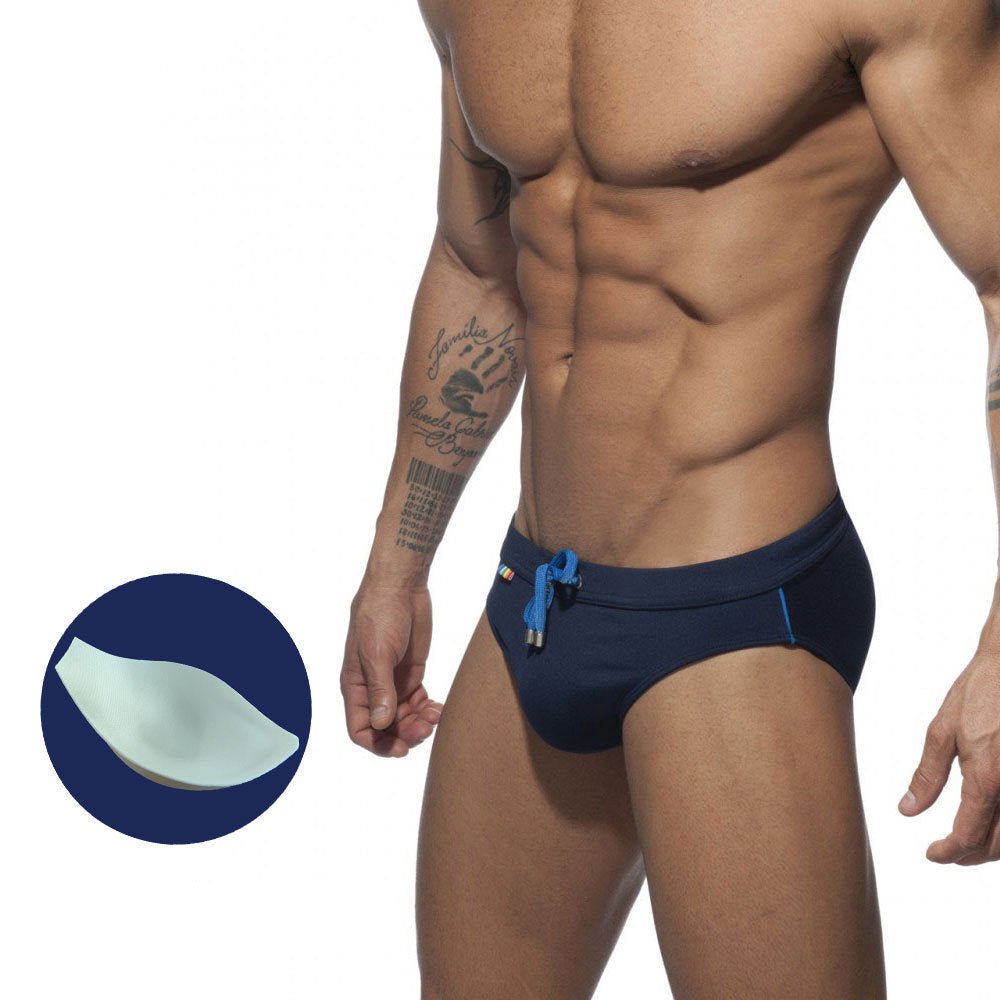 Men's Striped Bikini Swim Briefs - YK068