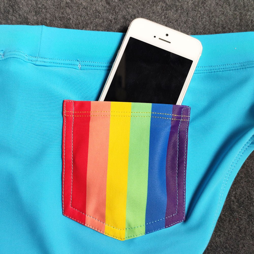 Men's Striped Bikini Swim Briefs - YK068