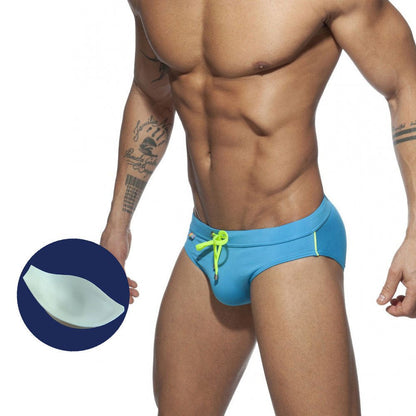 Men's Striped Bikini Swim Briefs - YK068