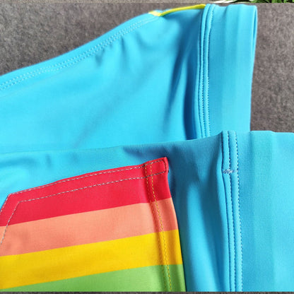 Men's Striped Bikini Swim Briefs - YK068