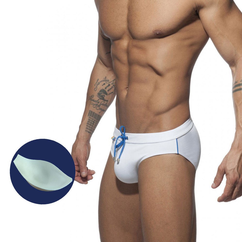 Men's Striped Bikini Swim Briefs - YK068