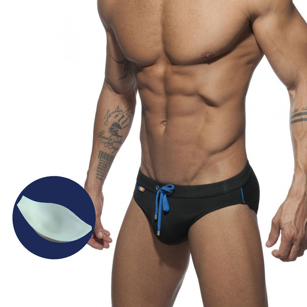 Men's Striped Bikini Swim Briefs - YK068