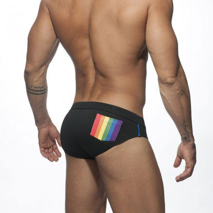 Men's Striped Bikini Swim Briefs - YK068