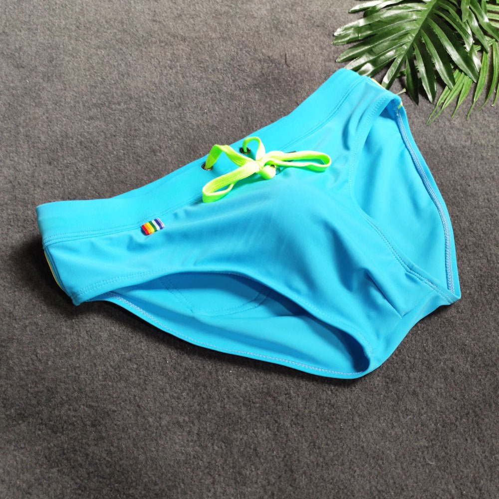Men's Striped Bikini Swim Briefs - YK068