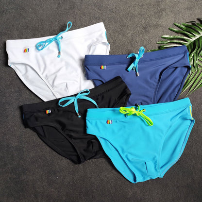 Men's Striped Bikini Swim Briefs - YK068