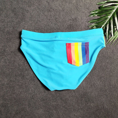 Men's Striped Bikini Swim Briefs - YK068